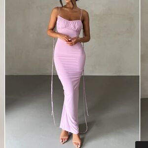 Elegant Pink Maxi Dress